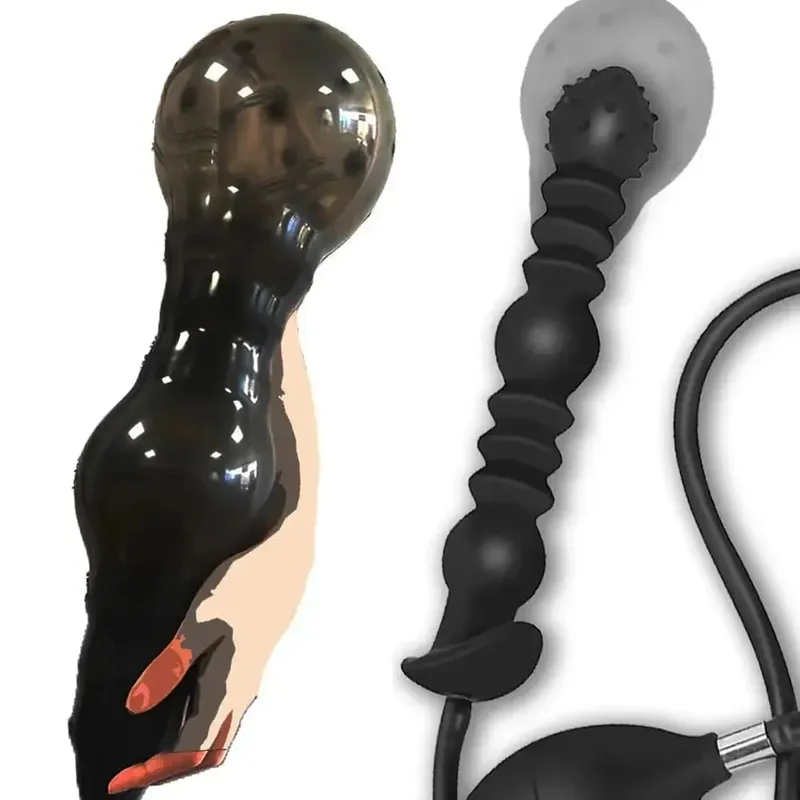 Anal Expander Expand Uppblåsbar Anal Plugg Överdimensionerad lavemang Training Butt Plug Butt Dilator Ass Prostata Sexleksak för män Kvinnor — image 15