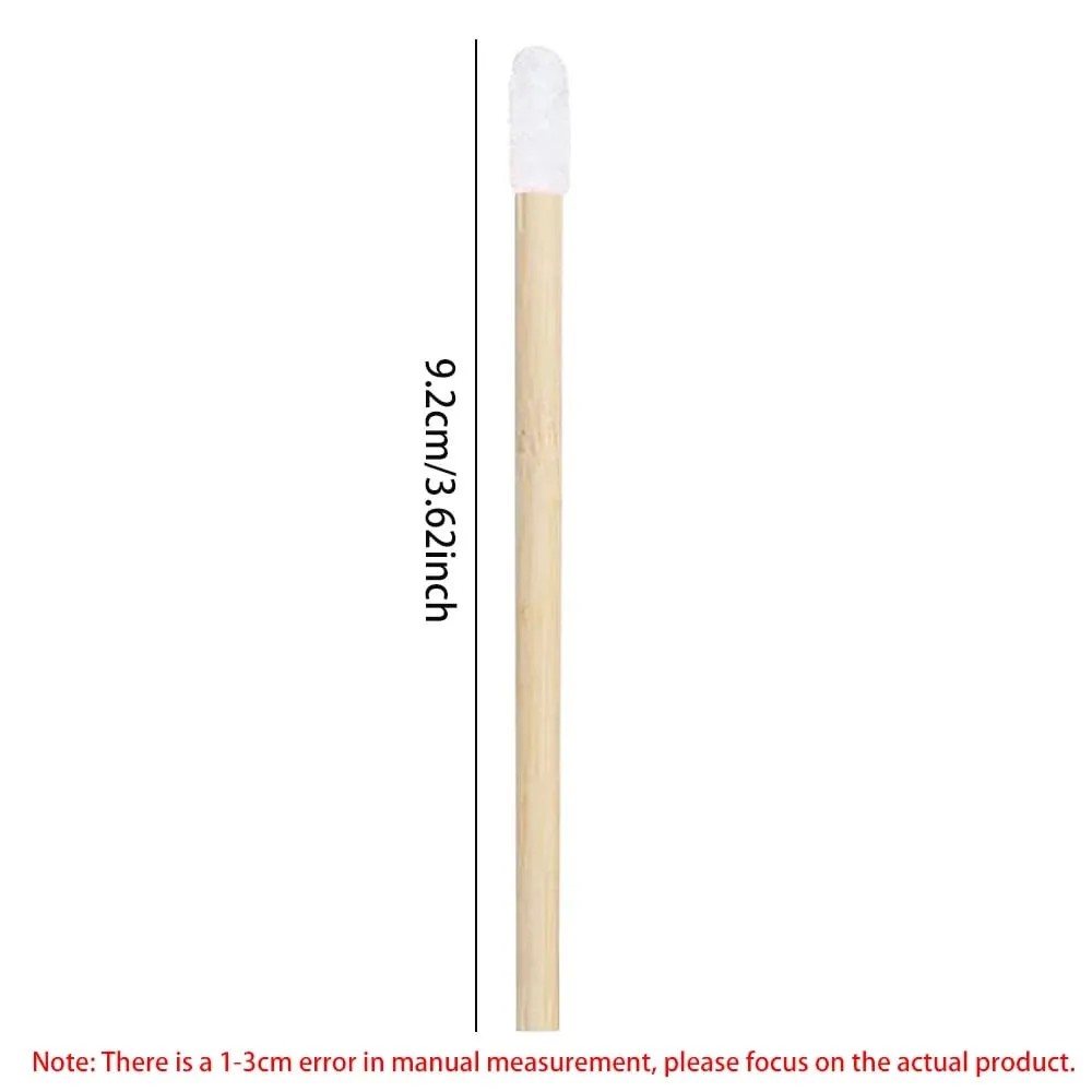 50/100pcs Lip Brushes Bamboo Handle Lip Brushes Lipstick Gloss Wands Applicator Makeup Tool For Eyelashes Extension Accessories
