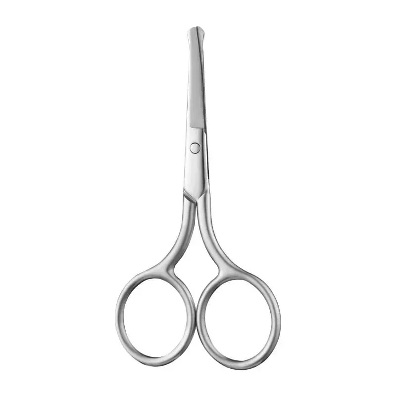 1Pc Stainless Steel Nose Hair Mini Small Scissors Eyelash Facial Hair Straight Round Tip For Eyebrows Nail Beard Manicure Makeup — image 8