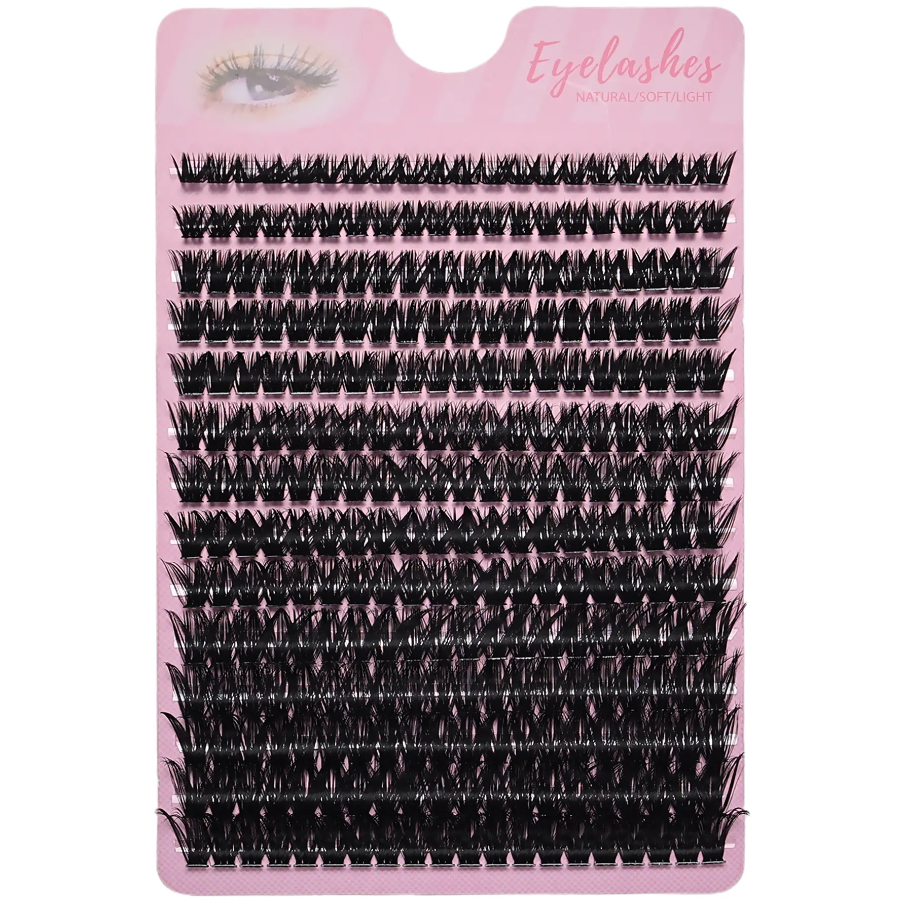 280Pcs 80D D Curling Fake Eyelashes Thick Individual Extensions 8-16mm Dense Volume Cluster Lashes DIY Easy Apply for Eye Makeup — image 5