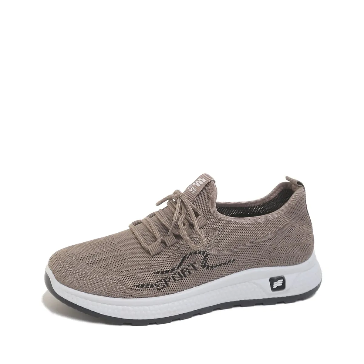 Minimal Solid Hue Men Mesh Lace-Up Footwear Fine Hollow Perforated Knit Upper Bump Carved Black Outsole Versatile Trainers — image 8