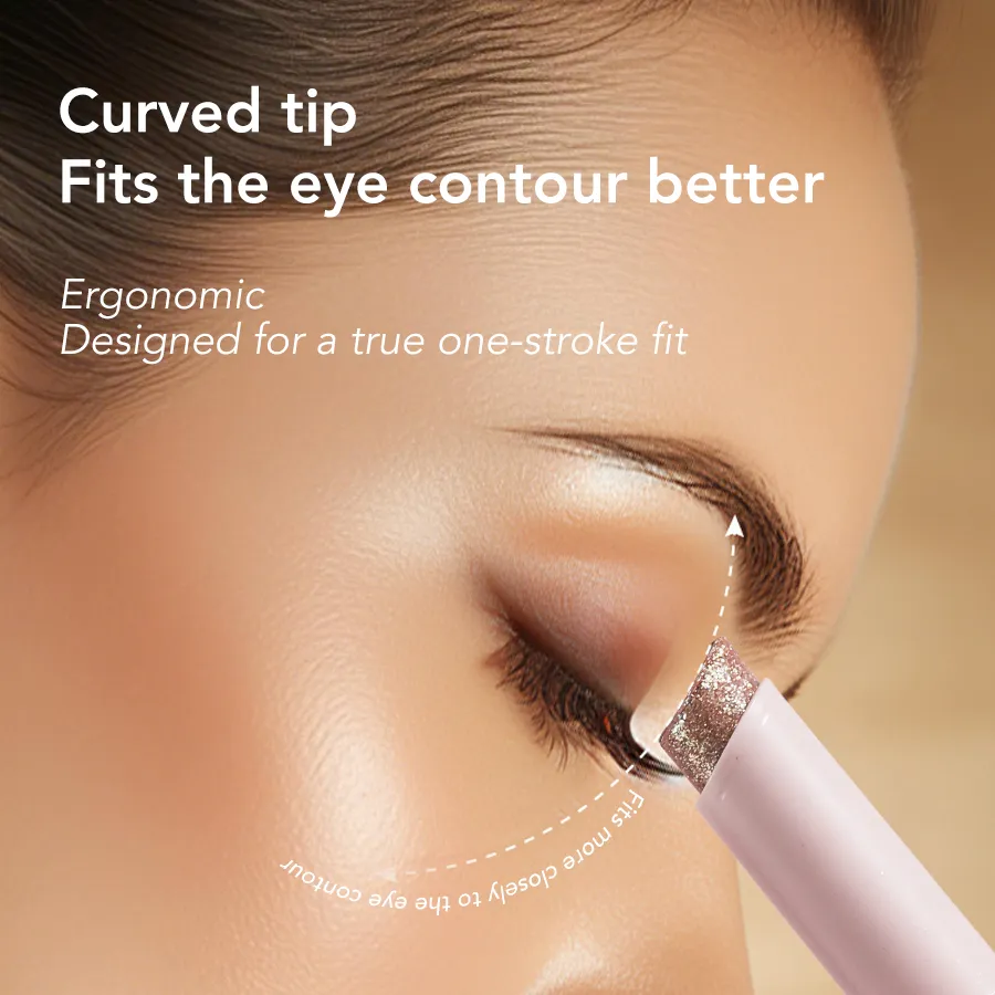 Jelly Eyeshadow Stick Holographic Pearl Shimmer and Delicate Glitter for Eye Brightening — image 2