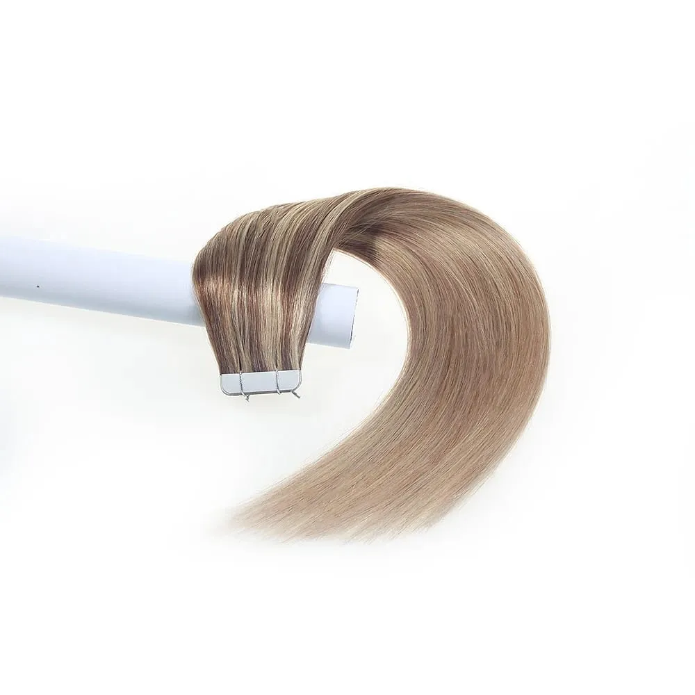 Aromas Hair Tape In Hair Extensions Human Hair 4x1cm Skin Weft Remy Tape Ins 20pcs 40pcs 14-22 inch For Thin Hair