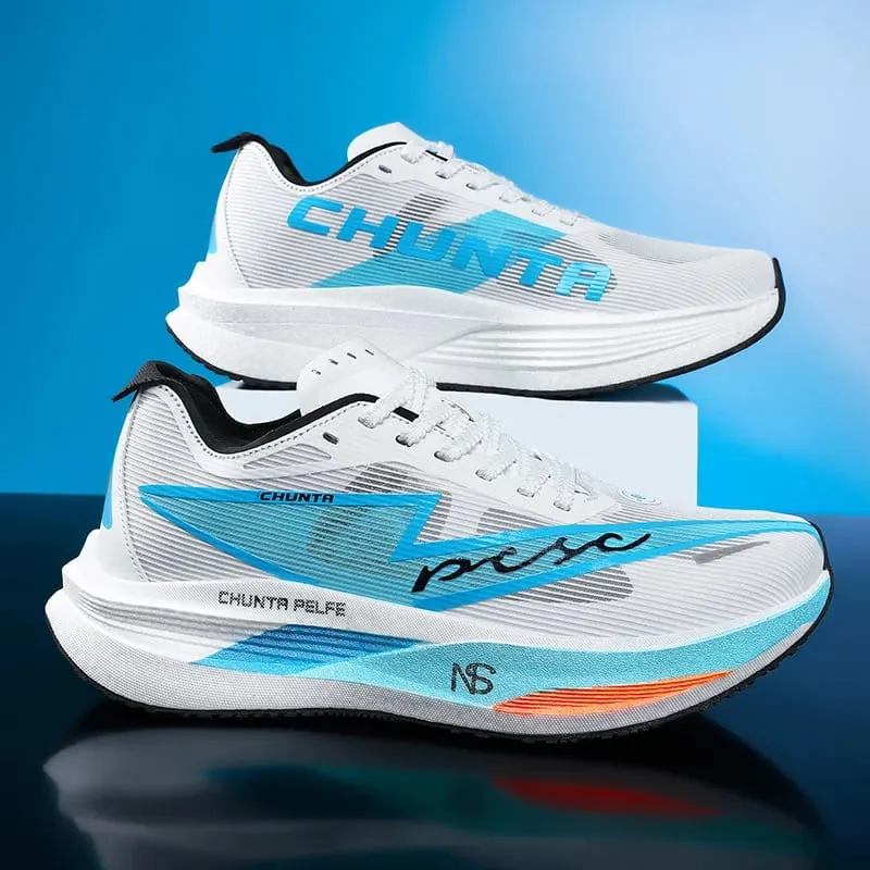 Men Casual Sports Running Shoes Carbon Plate Marathon Outdoors Breathable Lightweight Women Comfortable Athletic Sneakers Trail