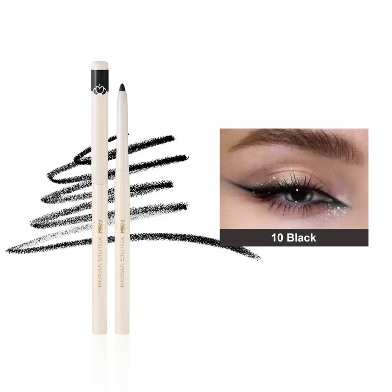 Silky Long Lasting Eye Liner Pencil Blade Tip Natural Matte Wine Red Eyeliner Easy To Color and Waterproof Eye Make Up Cosmetics