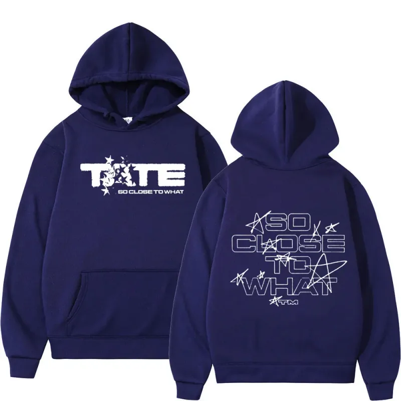 26Men Women Clothing Long Sleeve Hooded Sweatshirts Tate McRae So Close To What Album Hoodies Fleece Vintage Oversized Pullovers