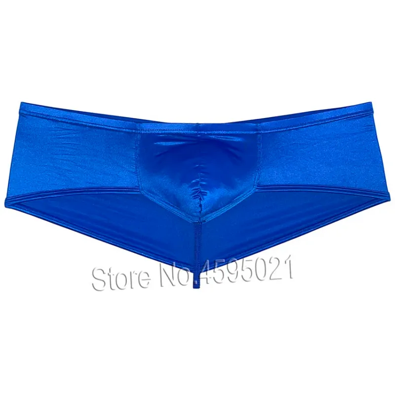 Men's Ice Silky Underwear Thong Cheeky Briefs Glossy Wet Look Bikini Briefs Solid Shiny Low Rise Beach Bikini Briefs Underpant — image 13