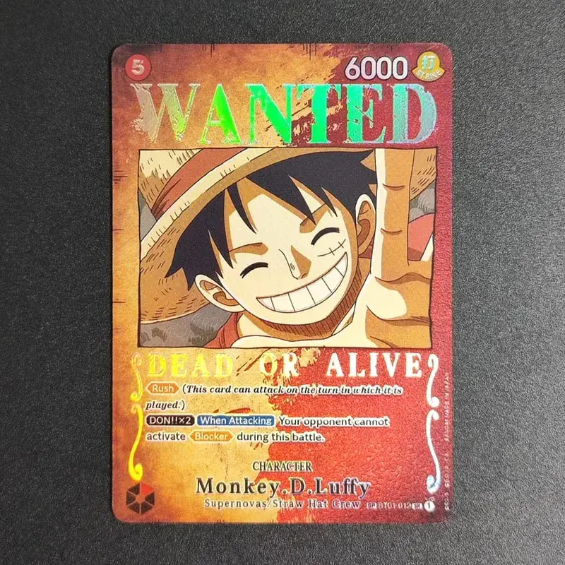 Proxy ONE PIECE CARD Luffy Shanks ACE Roger Teach Kaido Character Card Wanted Alternate Art English Collection Anime Cards