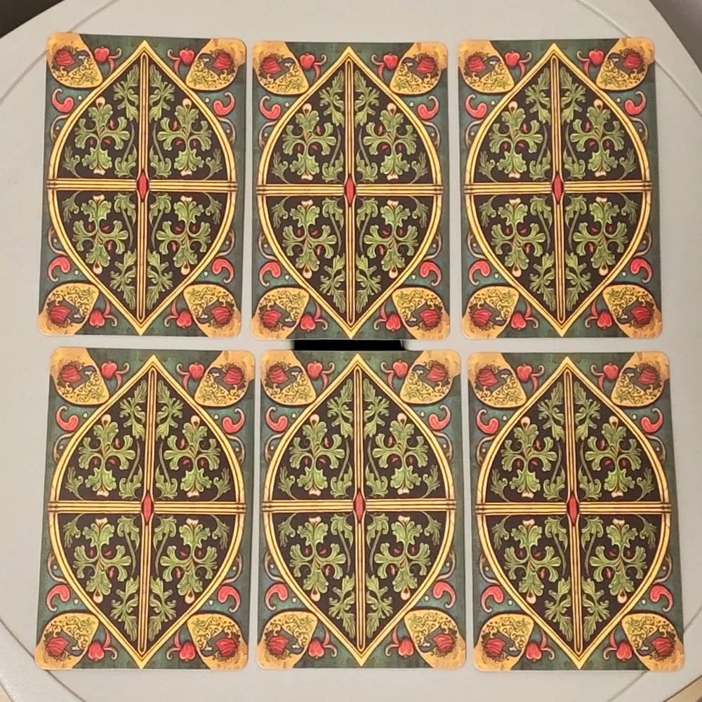 Printed on 350GSM Double-embossed Cardstock Medieval Lenormand Oracle Deck 9*6cm 36 Pcs Cards