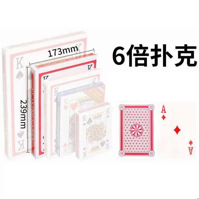 Giant Playing Cards Jumbo Size Oversized Carnival Birthday Wedding Party Favors Fun Challenges Company Team Building Games Props — image 8