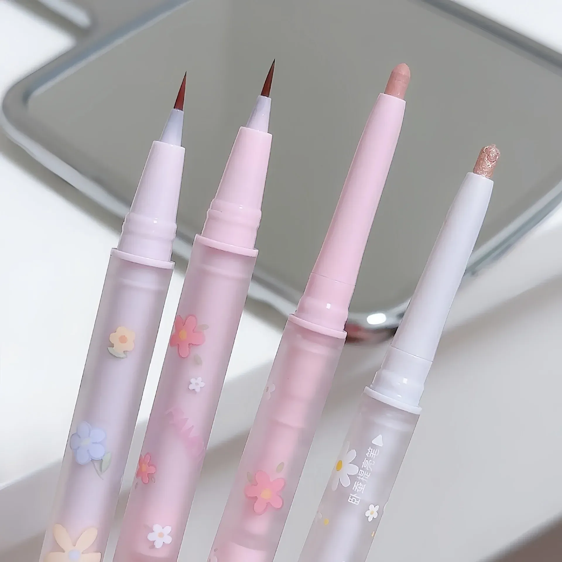 Double Head Aegyo Sal Eyeliner Liquid Down To Shadow Pencil Eye Highlighting Eyeshadow Stick Natural Big Eye Makeup Gel Pen