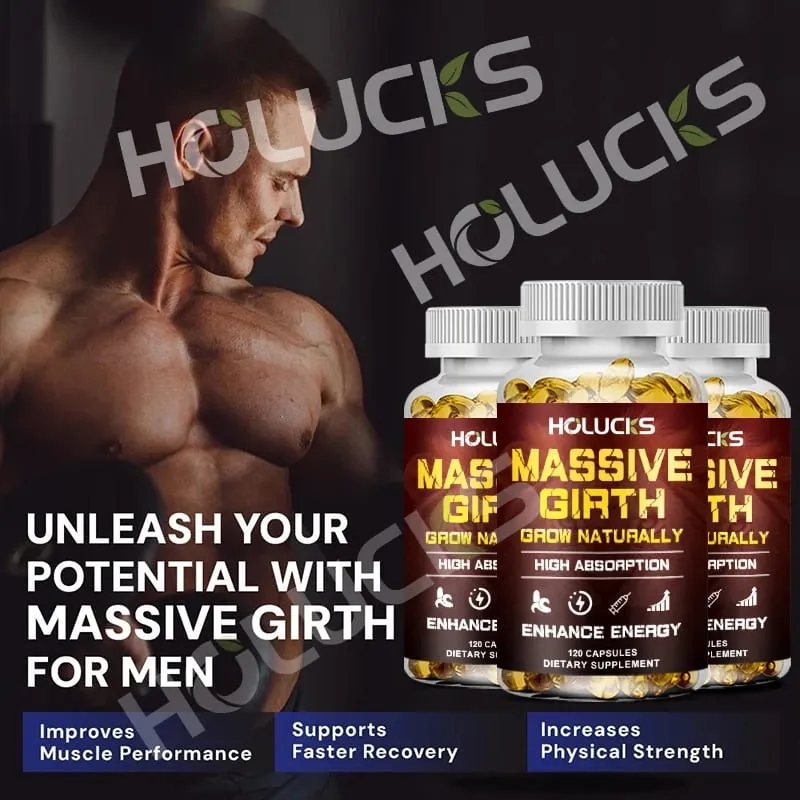 Premium Massive Girth Capsules with Ashwagandha Support Optimal Circulation & Energy Enhanced Performance & Overall Wellbeing