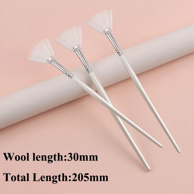 Praktikal na Facial Brushes Fan Makeup Brushes Portable Mask Brush Mga Cosmetic Tool para sa Babae Flexible Facial Soft Mask Applicator — image 8