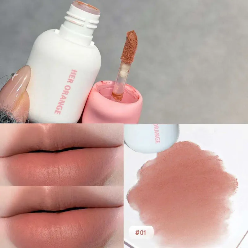 Boue à lèvres mate douce Herorange, ne sèche pas, longue tenue, pour les déplacements quotidiens, maquillage abordable