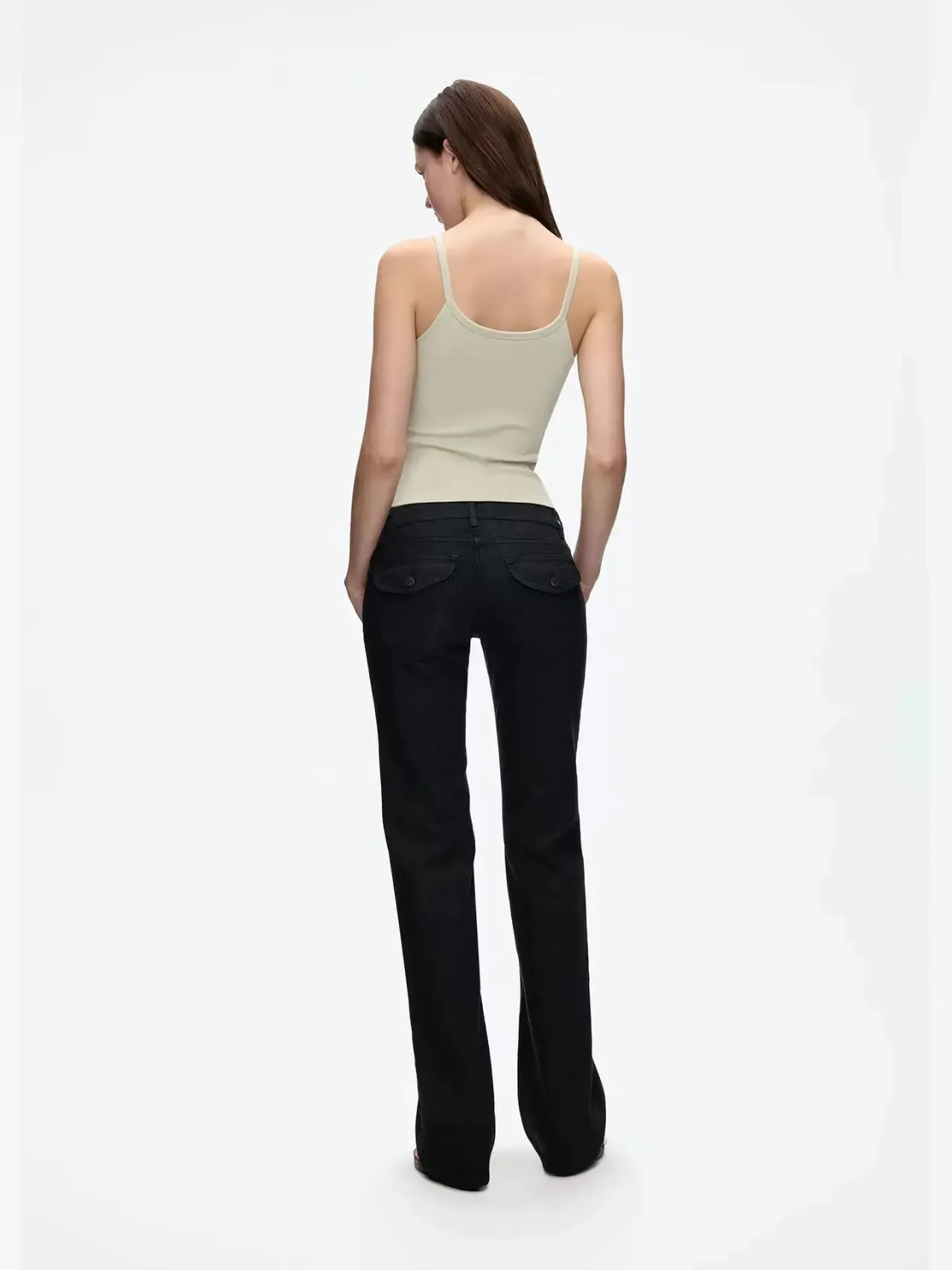 Tank American Style Crew Neck Slim Fit Stretch Basic Crop Top Sweet & Cool Sexy Camisole Vest — image 3