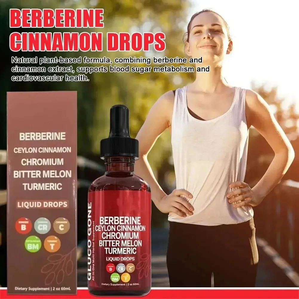 Berberine Cinnamon Droplets 60ml Natural Plant Formula Supports Blood Glucose Metabolism And Cardiovascular Health — image 4