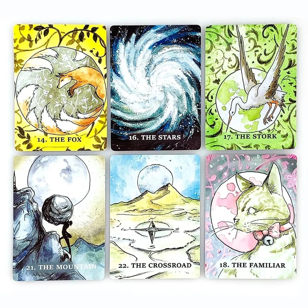 8.8*6.3cm The Paper Oracle Cards 43 Pcs Cards Divination Deck Cards Game English Vision Edition Board Playing Game For Party