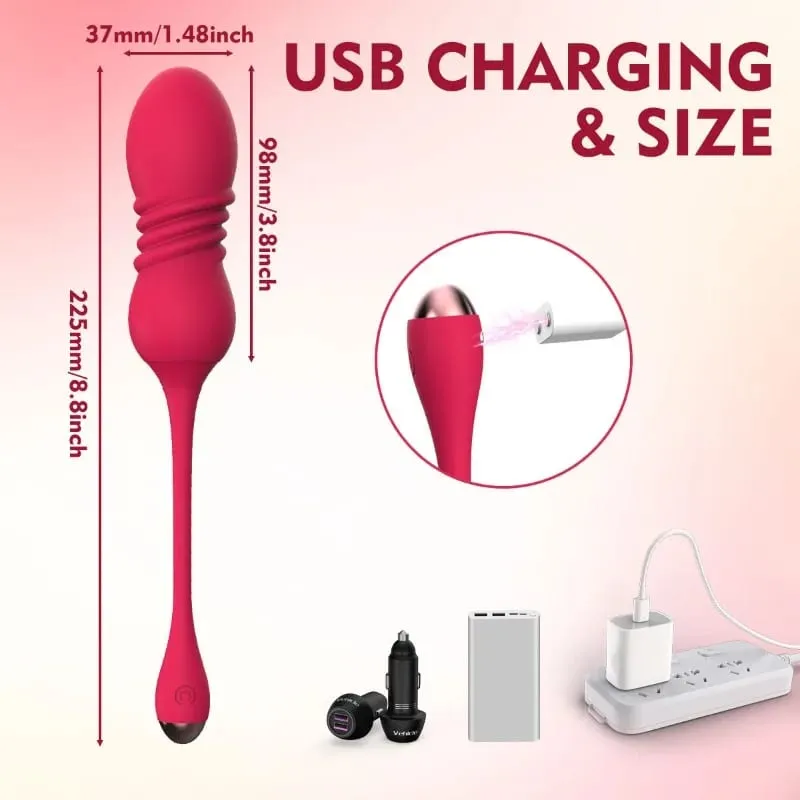 Retractable Vibration Vibrating Egg Wireless Remote Control Female Adult Sex Toys Female Masturbator Products — image 5