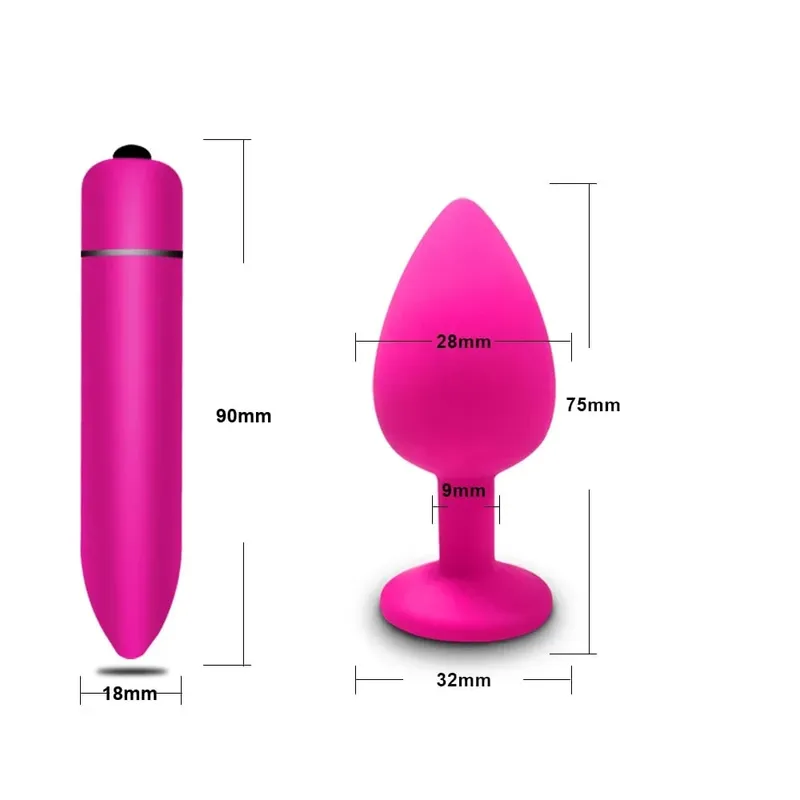 4 pçs silicone macio anal plug mini erótico bala vibrador butt plug brinquedo sexual para homens mulheres gay casais anal estimulador de próstata