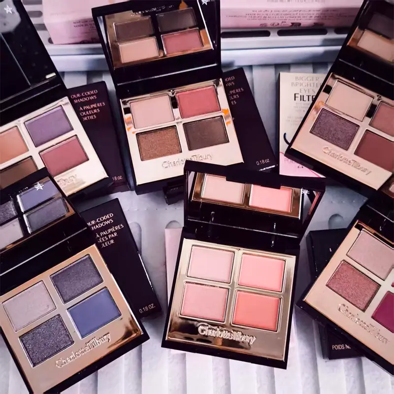 Charlotte Tilbury Empat Palet Palet Pillow Talk Eraggera Eyes Small Gold Tiub Gincu Mudah Digunakan Mekap Kosmetik Mudah Alih