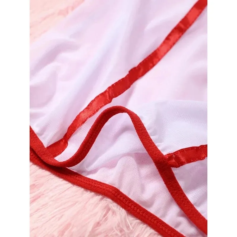 2027 Lingerie Set Erotic Underwear Set Transparent Porno Lace Sexy Bra And Panty Garter Set Costumes Sexy Hot Erotic Nurse Set
