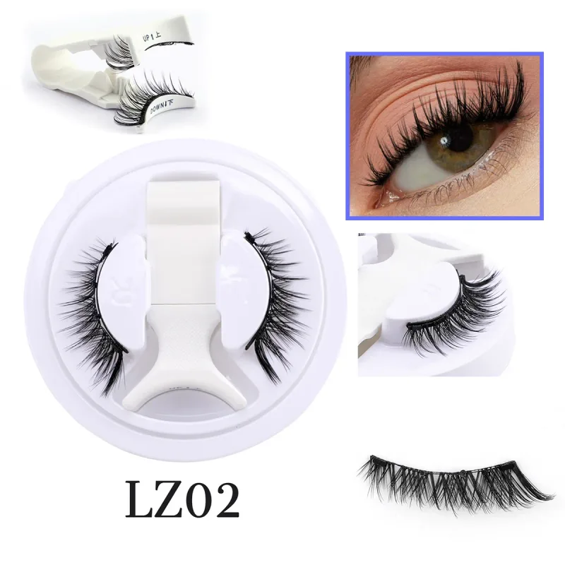 1 Pair New Magnetic Eyelashes Set With Tweezers Makeup Natural Light Eyelash Extension Tools Reusable False Eye Lashes