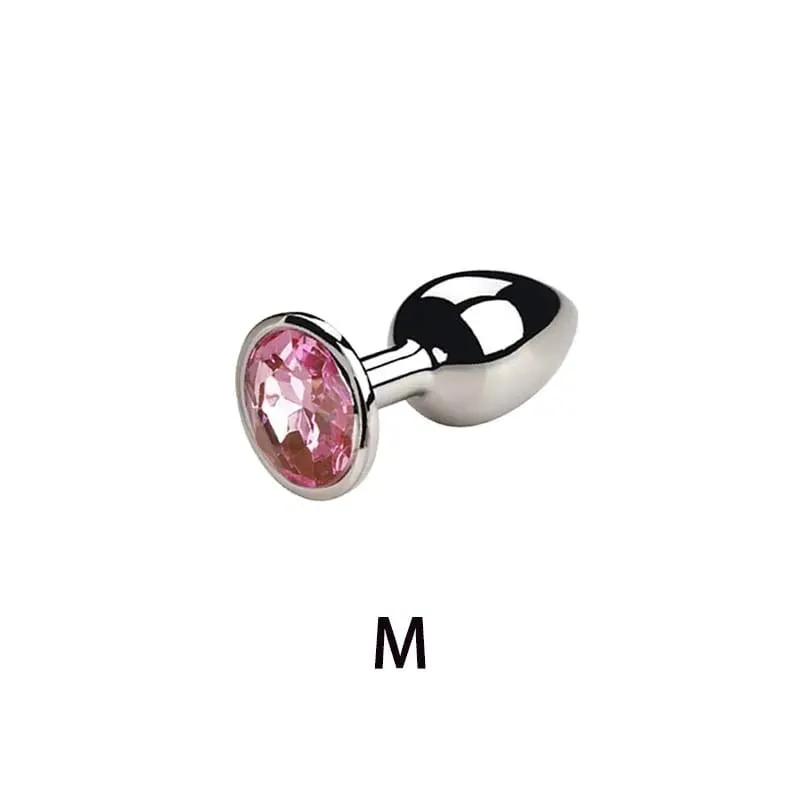 5 Sizes Metal Anal Plug Butt Plug Sex Toy Butt Toy for Women Men Couples Gay Adult Game Masturbator Anal Diamond Sex Shop