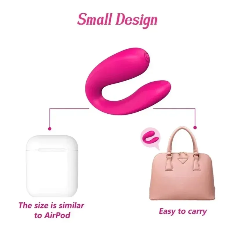 Stimulateur clitoridien en forme de U, vibrateur Vaginal Portable pour femme, masseur de point G, petit vibrateur à balle puissant, jouets sexuels portables