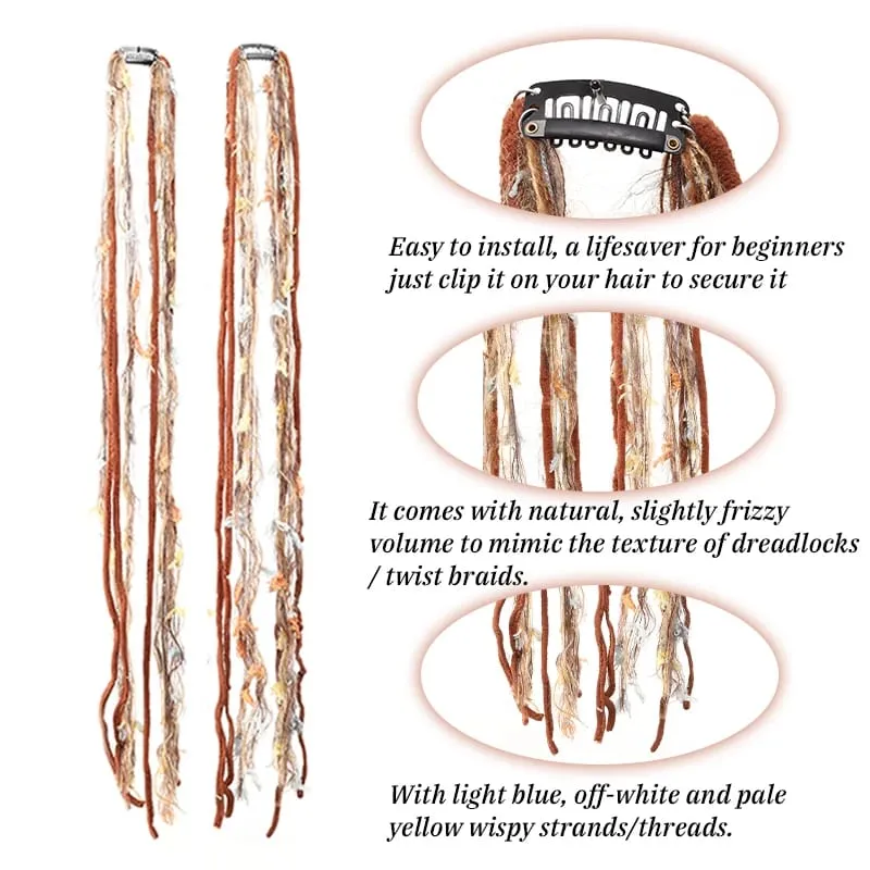 Plush Maillard Colored Long Tassel Headband Bohemian Hair Accessory Suitable for Women's Parties