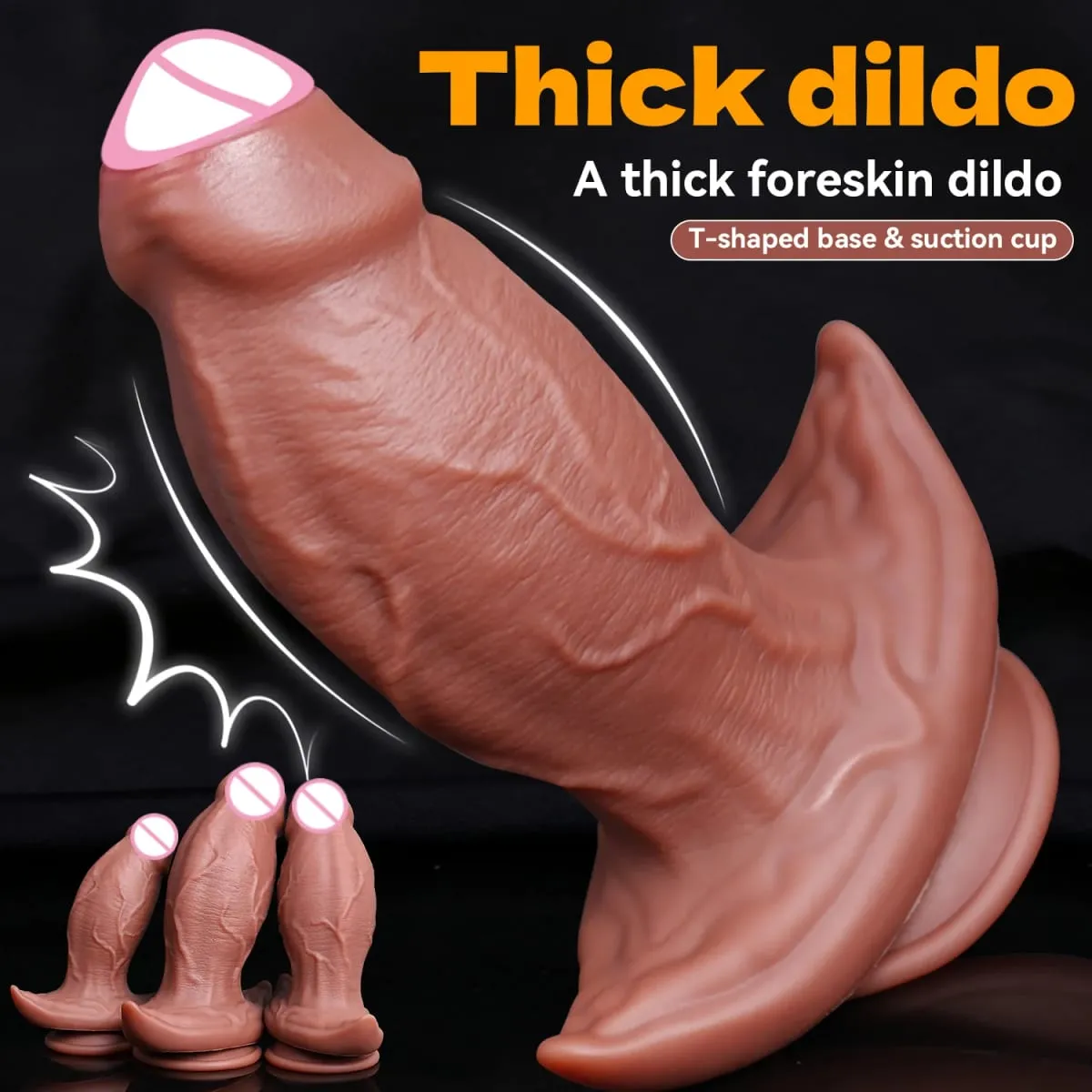Realistic Thick Dildo Soft Silicone Penis Male Genitals Vaginal Masturbation Suction Cup Big Dick Woman Anal Plug Adult Sex Toys