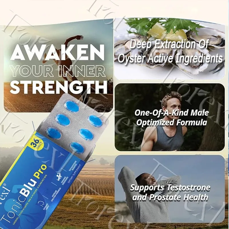 Blue Pill with Oyster Ginseng Maximum Growth Staying Power Male Supplements