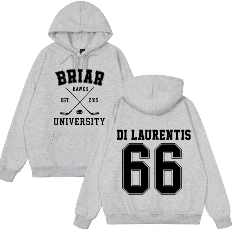 Di Laurentis 66 Off Campus TV Series Briar University Hoodie Men Women Clothing Fashion Winter Vintage Casual Loose Sweatshirt