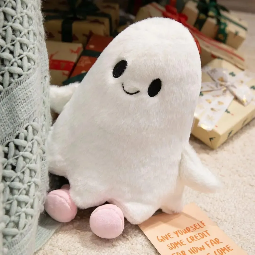 Simulation Little Ghost Interactive Handmade Cartoon Ghost Fluffy Collection Holloween Ghost Pillow Home Decor — image 7