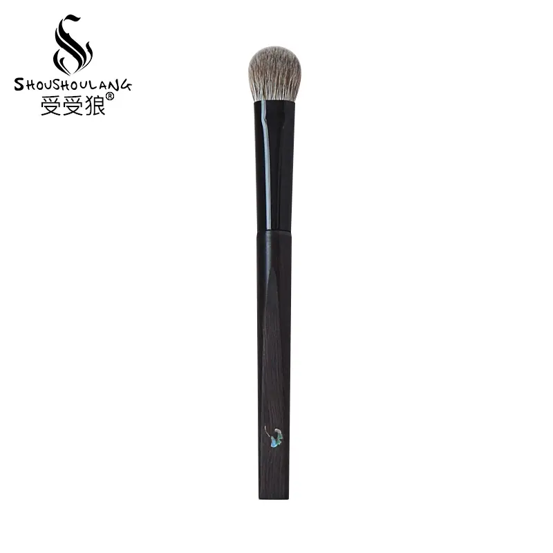 S6 Large Eye Shadow Brush Goat Squirrel Hair Mother-of-Pearl Ebony Handle Makeup Brushes Shoushoulang Hand Crafted Makeup Brush