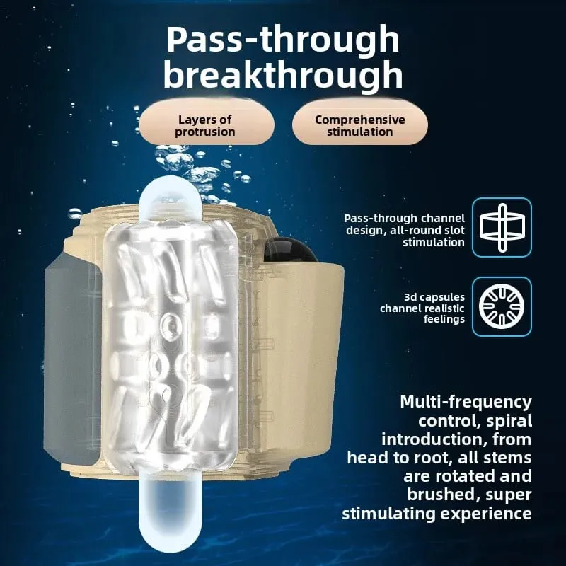 Electric Male Masturbator Rotating Vibrating Automatic Adult Sex Toy for Men Pocket Pussy Masturbation Adult Toys 18