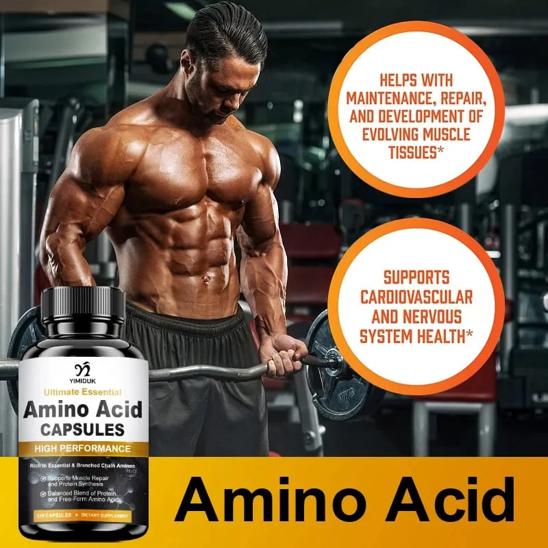 All-Natural Amino Acid Supplement Natural Energy & Stamina Promotes Healthy Metabolism & Total Body Wellness Gluten Free