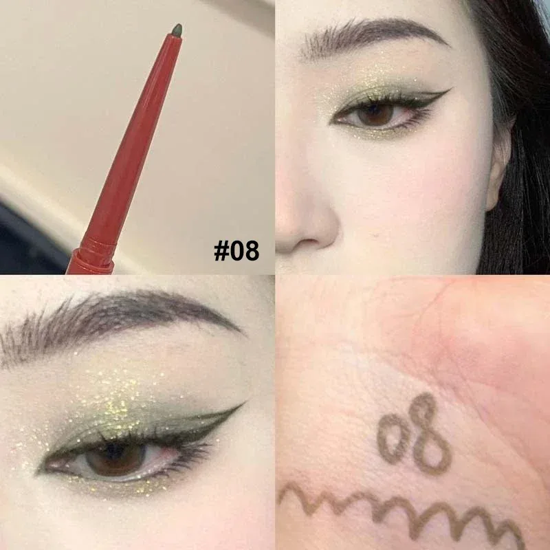 10 Colors Eyeliner Pencil Smooth Wine Red Soft High Pigment Eye Liner Pen Waterproof Matte Aegyosal Lying Silkworm Eyes Makeup — image 16