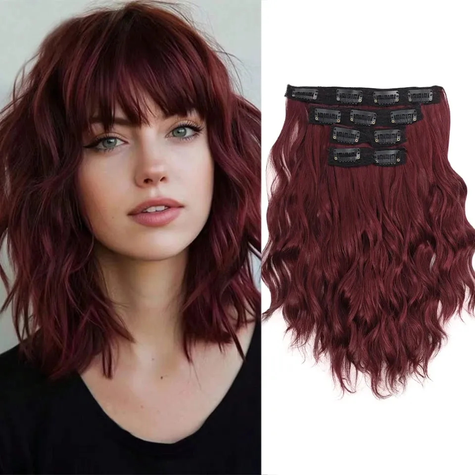 12 inch Four Piece Water Ripple Short Roll Clip Hair Extensions Suitable For Women's Daily Gatherings Gestivals And Celebrations — image 8