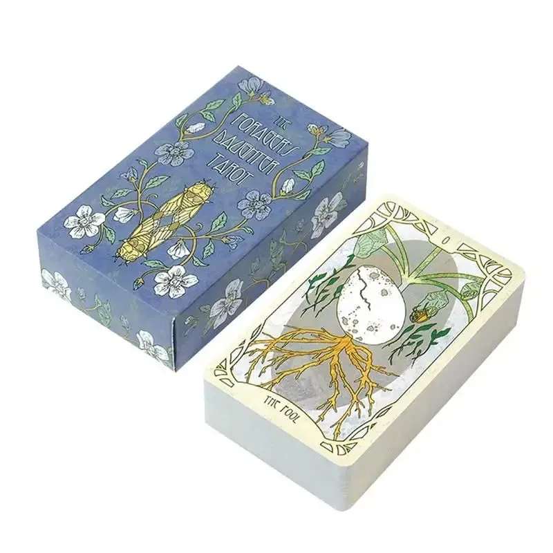 78 dek Kad Tarot The Forager's Daughter Permainan Papan Kad Oracle Permainan Pesta Alat Ramalan Misteri Dek Ramalan