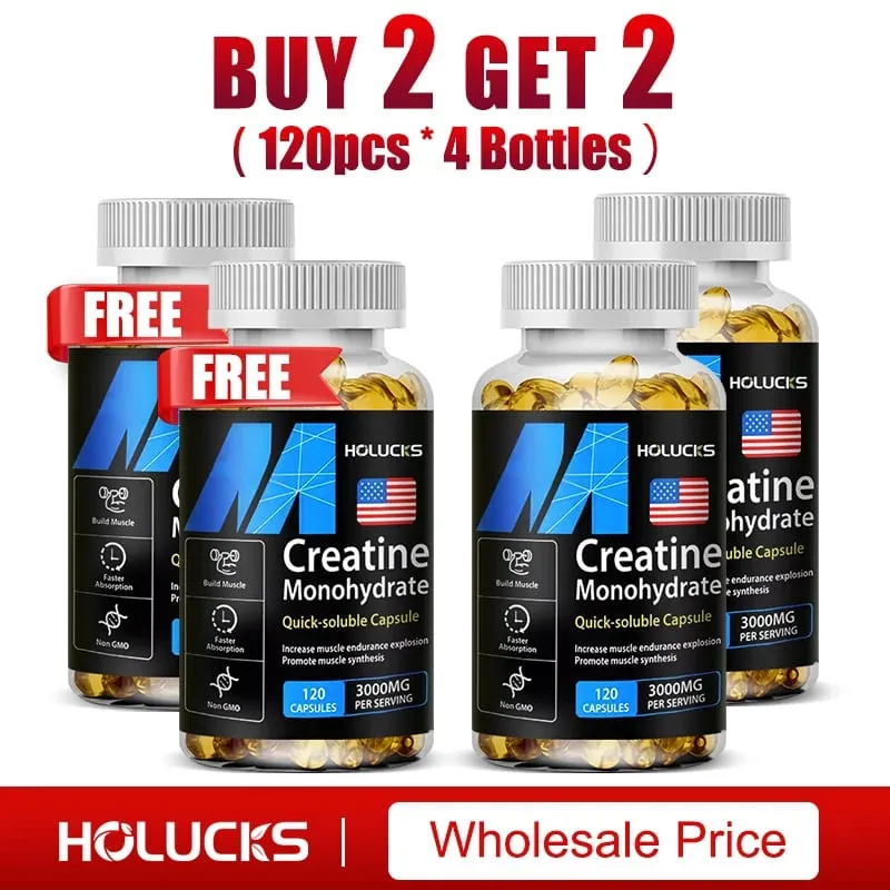 Creatine Monohydrate Supplement Boost Energy Support Muscle Mass Improve Performance for Workout