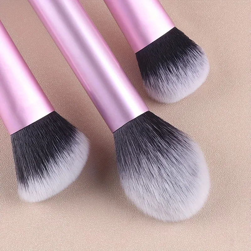 7pcs Pro Makeup Brush Set - Soft Premium Synthetic Hair Make Up Brushes Foundation Blush Eyeshadow Cosmetic Makeup Tools — image 4
