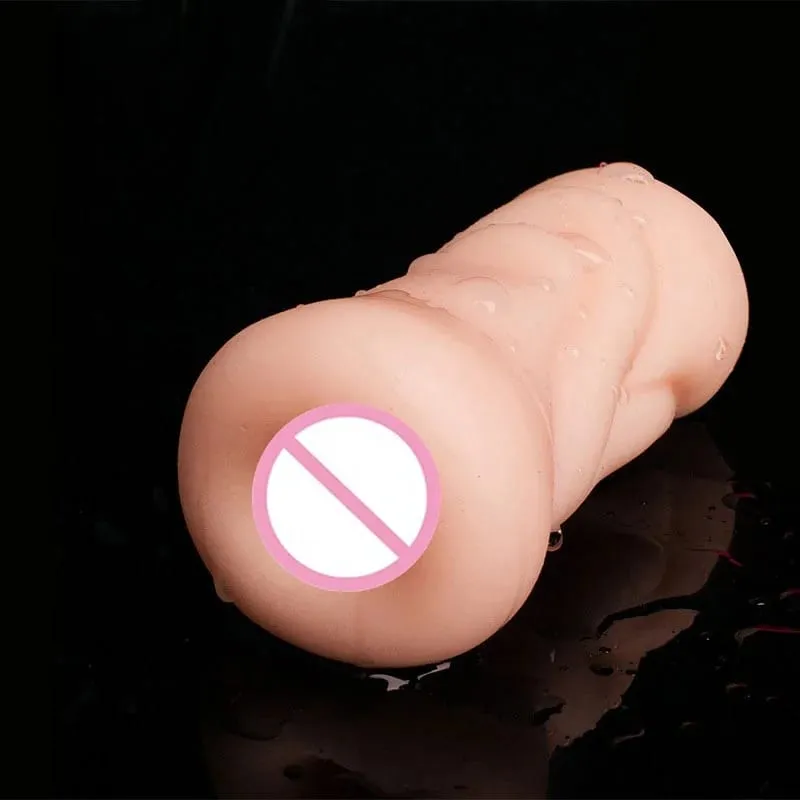 Soft TPE Male Masturbation Cup – Realistic 3D Lips Oral Training Reusable Aircraft Cup Adult Sex Toy for Men Massager Pleasure