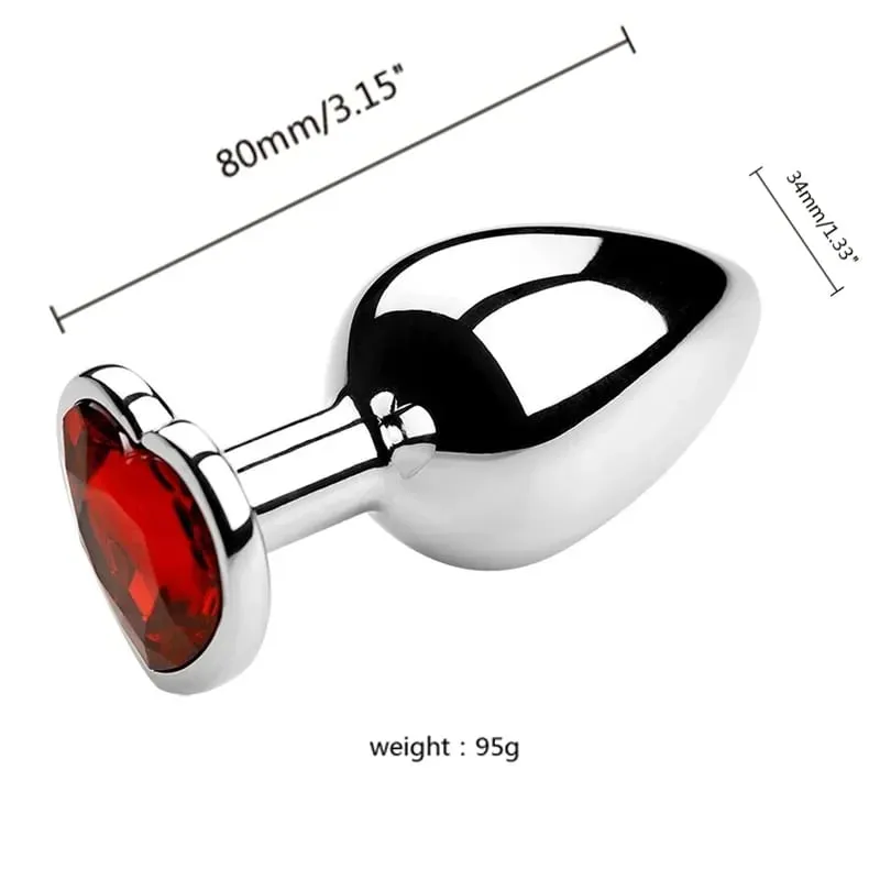S/M/L Metal Anal Plug Butt Plug Sex Toy Butt Toy for Women Men Couples Gay Adult Game Masturbation Anal Diamond Sex Shop