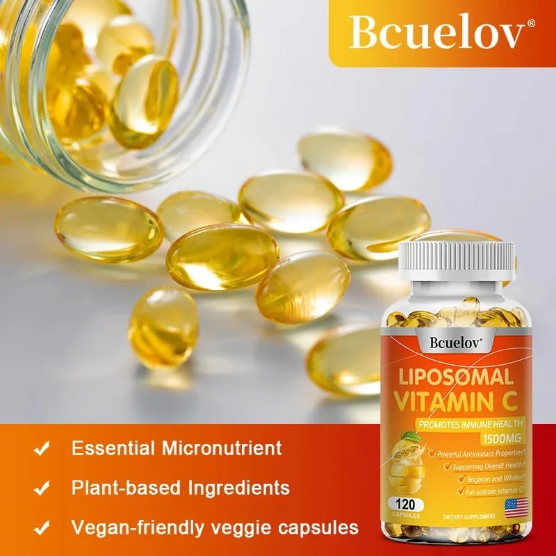Liposomal Vitamin C - Promotes Collagen Production Supports Skin Immune Health Powerful Antioxidant Energy Supplement — image 5