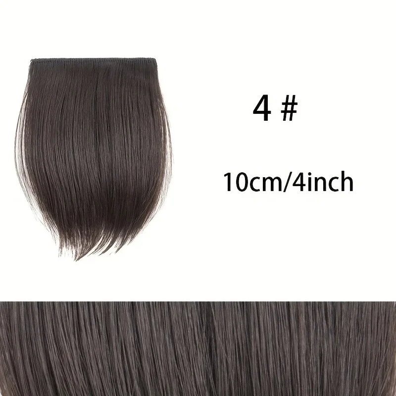 Extension de cheveux synthétique courte et lisse, 10cm/20cm/30cm, Extension de cheveux Invisible, doublure de cheveux, couverture latérale supérieure, postiche pour femmes