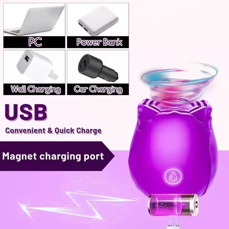 Powerful Sucking Vibrator for Women Vacuum Clitoris Stimulator Female Oral Nipple Clit Sucker Vibrating Adults Sex Rose Toys 18+