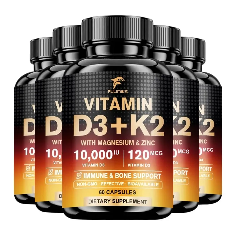 High Absorption Vitamin D3+K2 Supplement with Magnesium & Zinc Supports Bone Teeth Muscle & Immune Health for Daily Life — image 11