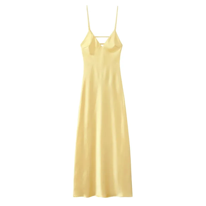 Elegant Solid Ruched Satin Maxi Dress Women One-shoulder Sleeveless Slim Fit Flowy Dresses 2026 Lady Summer Evening Vestidos