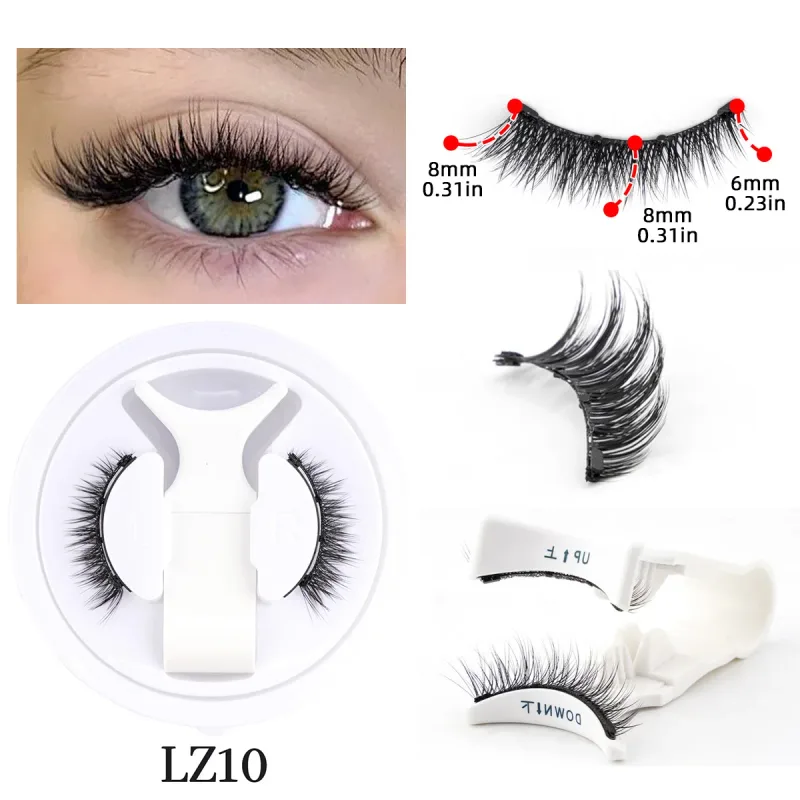 Magnetic Eyelashes No Glue Needed Reusable Natural Look 3D Faux Mink Lashes Easy Apply Magnetic Lashes Set for Eye Makeup Tool — image 11