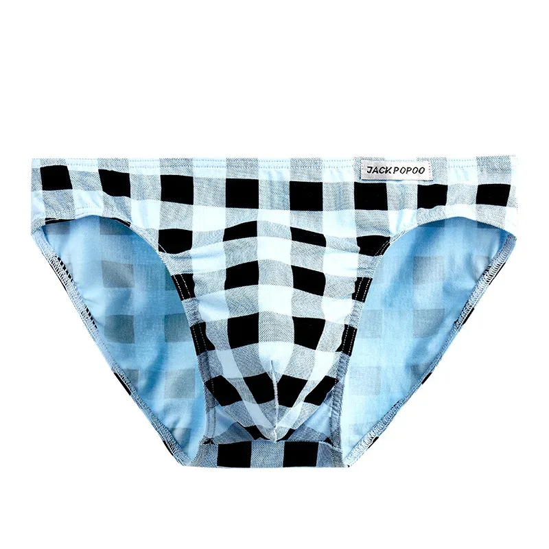 Kẻ Sọc Thời Trang Quần Lót Cotton Mềm Mại Co Giãn Nam Quần Đùi Thoáng Khí Thoải Mái Thanh Niên Quần Lót Nam Gợi Cảm U Phồng Túi Quần Lót — image 28